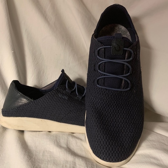 OluKai Alapa Li men's navy mesh athletic sneakers - Picture 1 of 9